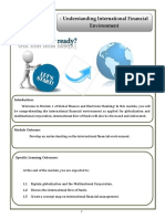 Understanding International Financial Environment....