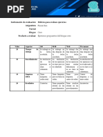 Rubrica de Ejercicios Propuestos Bloque Cero