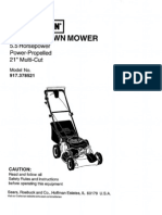 Sears Mower 917.378521 User Manual