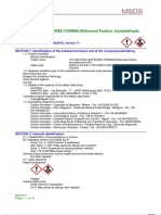 MSDS 10% Neutral Buffered Formalin