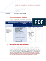 Conclusiones de Resultados de Eval. Diagnóstica Primer Año