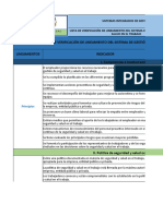 Lista de Verificación de Lineamos Del Sistema de Gestión de Seguridad y Salud en El Trabajo