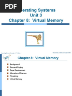 Operating Systems Unit 3 Chapter 8: Virtual Memory