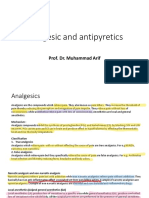 Analgesic and Antipyretics: Prof. Dr. Muhammad Arif