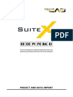 WSCAD SUITE X Project and Data Import