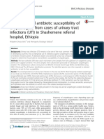 Prevalence and Antibiotic Susceptibility of