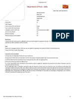 INDIAN POST GD Registration Print