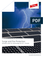 Surge and Fire Protection Arresters With Sci Technology For D.C. Circuits