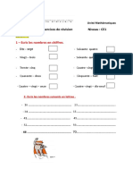 Soutien Et Consolidation Mathematiques Debut Ce1