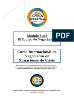 Modulo Siete Curso Int. de Negociacion en Situaciones de Crisis Online