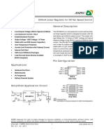 APL5607A - 600ma Linear Regulator For DC Fan Speed Control