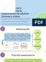 Características de La Masticación y Deglución de Adultos Jóvenes y Niños.