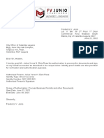 Authorization Letter For Business Permit and Documents