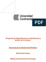 Economía Del Petróleo I UC - Raúl García C. 2022