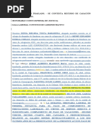 BORRADOR ESCRITO DE CONTESTACION DEL RECURSO DE CASACION LABORAL (Recuperado Automáticamente)