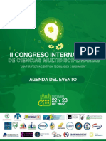 Ii Congreso Internacional de Ciencias Multidisciplinarias - Agenda