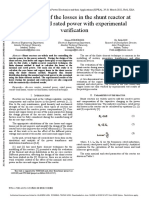 Calculation of The Losses in The Shunt Reactor at Nominal and Rated Power With Experimental Verification