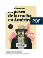 Brautigan La Pesca de La Trucha en America