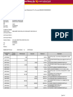 Account Statement For Account:0820001500005003: Branch Details