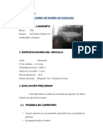 Cambio de Bomba de Gasolina