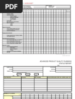 Advanced Quality Planning Status Report