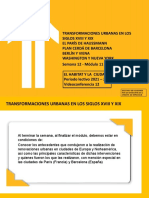 Semana 12 - Presentación - Transformaciones Urbanas en Los Siglos Xviii y Xix Ehylc 2021 - 2