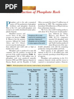 World Production of Phosphate Rock