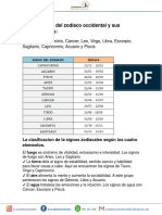 Carateristicas de Los Signos Zodiacales