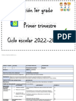 Planeación Primer Grado, Primer Mes.