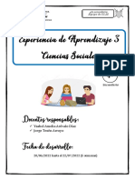 Expereiencia de Aprendizaje 3 - CC - SS - 4° - 2022