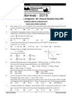 Illuminati - 2019: Advanced Chemistry Assignment - 4B - Physical Chemistry Class-Xiith