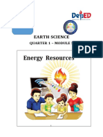 Energy Resources: Earth Science