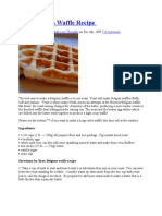 Basic Belgian Waffle Recipe