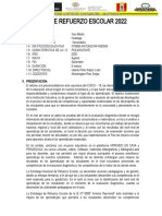 PLAN REFUERZO ESCOLAR 2022 Prof - Washington Rios Seijas