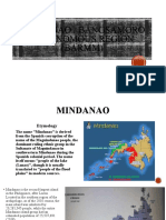 Mindanao / Bangsamoro Autonomous Region (Barmm)