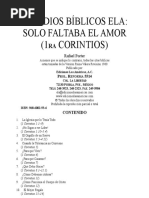 Estudios Biblios ELA Solo Faltaba El Amor (1ra Corintios)