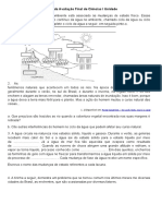 Revisão Da Avaliação Final de Ciências I Unidade