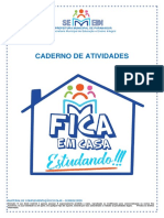 Caderno de Atividades: Secretaria Municipal de Educação e Ensino Integral