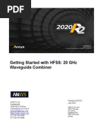 HFSS 20 GHZ Waveguide Combiner