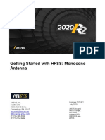 HFSS Monocone Antenna