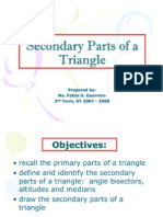 Secondary Parts of A Triangle