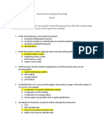 Financial Accounting and Reporting - QUIZ 5