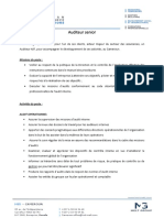 Auditeur Senior: Missions Du Poste