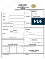 Application of Leave CSC Form No. 6 : Revised 1985