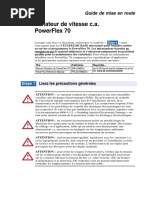 Variateur de Vitesse C.A. Powerflex 70: Guide de Mise en Route