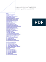 Advance Pricing Profiles