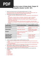 Physiology Spring: Lecture 22 Study Guide: Chapter 16 The Digestive System 1 (P 565 - 597)