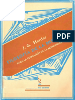 Filosofia de La Historia para La Educacion de La Humanidad (Von Herder Johann Gottfried)