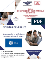 Foro Construcción de Un Artículo Científico