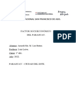 Factor Sociecómico Del Paraguay - Araceli Lee